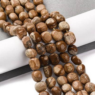 Natural Picture Jasper Beads Strands G-G146-A01-02-1