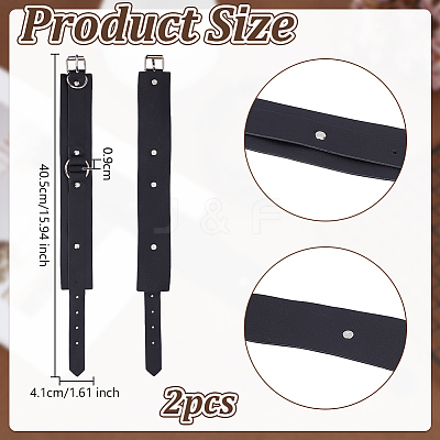 PU Leather Waist Harness Belts for Men DIY-WH0899-758-1-1