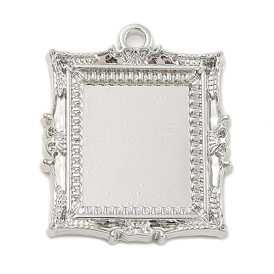 Rack Plating Alloy Pendant Cabochon Settings FIND-Z054-16P-1