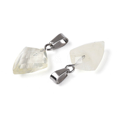 Natural Lemon Quartz Pendants G-N349-18P-05-1