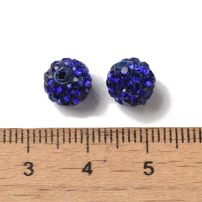 Grade A Rhinestone Pave Disco Ball Beads RB-Q101-9-1