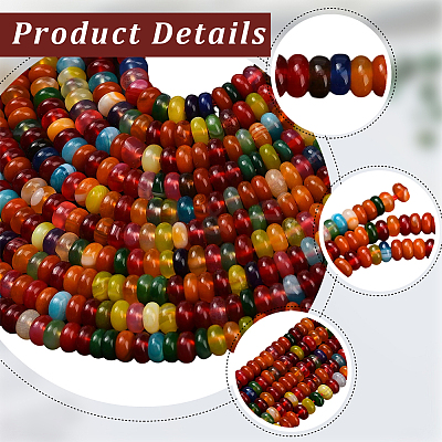 1 Strand Natural Agate Beads Strands G-PA0002-19-1