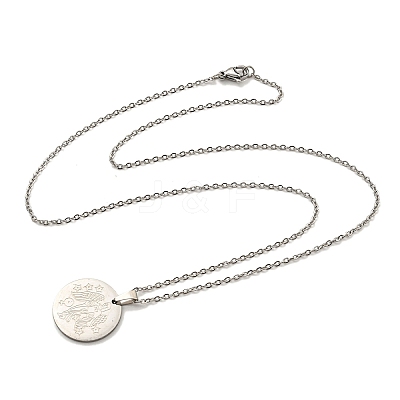 Non-Tarnish Constellation Pendant Necklaces NJEW-S422-04P-06-1