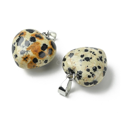 Natural Dalmatian Jasper Pendants G-F820-10A-03-1