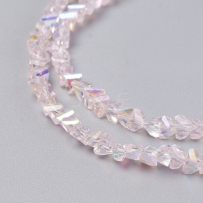 Electroplate Glass Bead Strands GLAA-F092-A07-1