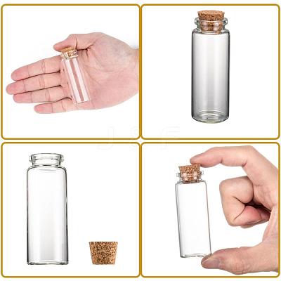 Glass Jar Glass Bottles X-AJEW-H004-2-1