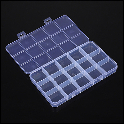 Transparent Plastic Bead Containers X1-CON-YW0001-10-1
