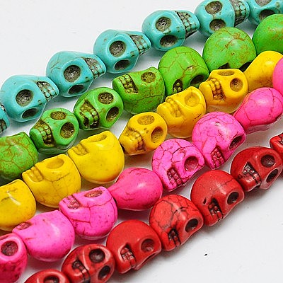 Synthetic Turquoise Beads Strands TURQ-G113-10x12mm-M-1