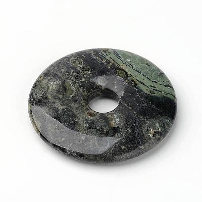 Natural Kambaba Jasper Pendants G-K099-40mm-1
