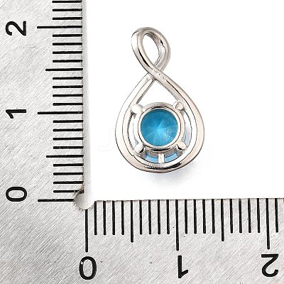 925 Sterling Silver Pave Cubic Zirconia Pendants STER-V001-03P-12-1