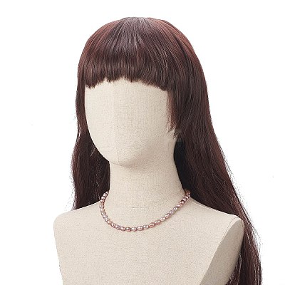 Natural Pearl Beaded Necklace for Women NJEW-JN04188-03-1