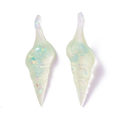 Transparent Epoxy Resin Cabochons CRES-T020-08A-1