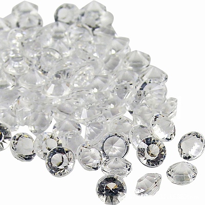 Acrylic Rhinestone Pointed Back Cabochons MRMJ-WH0081-26A-02-1