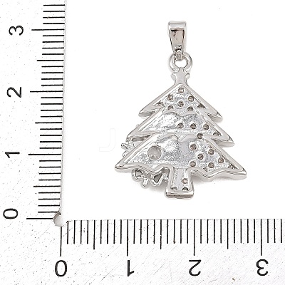 Brass Micro Pave Cubic Zirconia Pendants KK-I385-01P-1