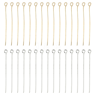 180Pcs 2 Colors Iron Eye Pins IFIN-FS0001-39-1