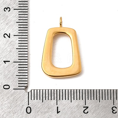 Hollow 304 Stainless Steel Pendants STAS-K324-03G-1