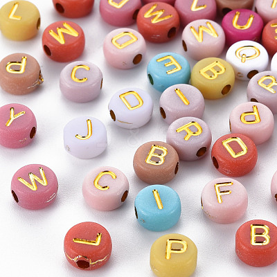 Opaque Mixed Color Acrylic Beads X-MACR-Q242-011A-1