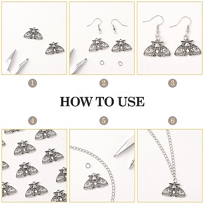 30Pcs Tibetan Style Alloy Pendants FIND-SZ0003-49-1