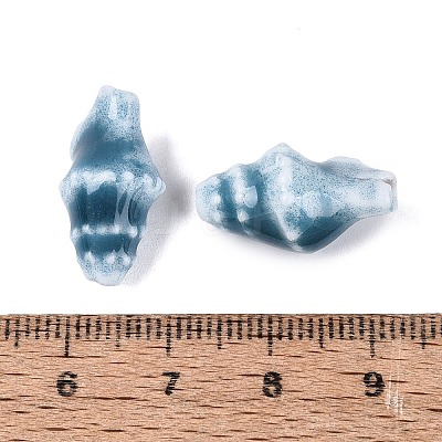 Vintage Handmade Porcelain Beads PORC-Q006-08K-1