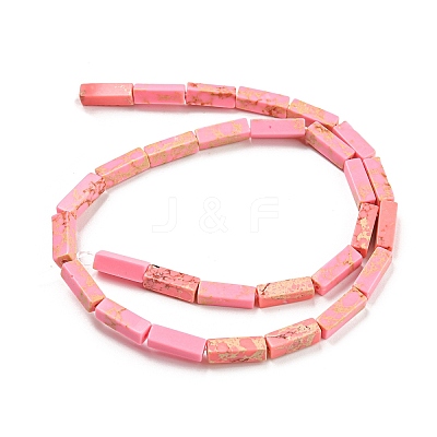 Synthetic Imperial Jasper Dyed Beads Strands G-D077-C01-09-1