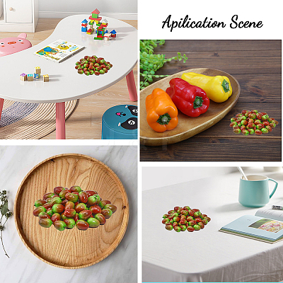 Mini Foam Imitation Olive Model DJEW-WH0042-23-1