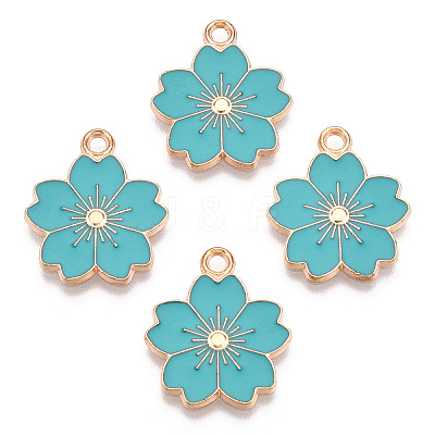 Alloy Enamel Pendants X-ENAM-S121-115G-1