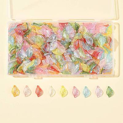 400Pcs Transparent Acrylic Pendants MACR-FS0002-31-1