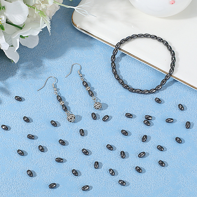 100Pcs Non-Magnetic Synthetic Hematite Beads G-BBC0001-56-1