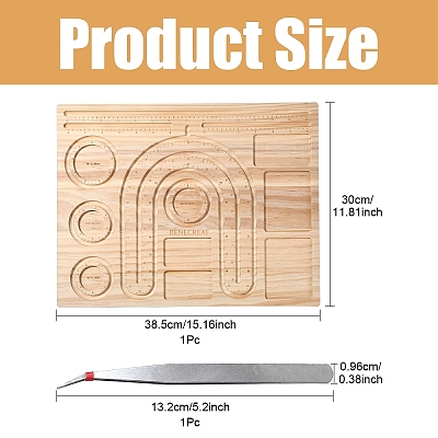 1Pc Bamboo Bead Design Board TOOL-YW0001-41-1