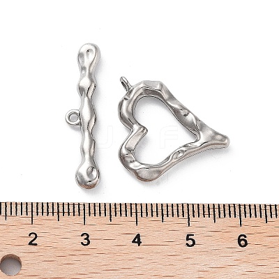 Non-Tarnish 304 Stainless Steel Toggle Clasps X-STAS-A092-08A-P-1