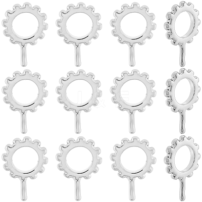 20Pcs Brass Micro Pave Cubic Zirconia Peg Bails KK-BBC0020-31P-1
