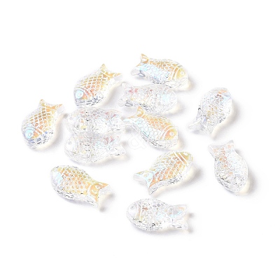 Transparent Electroplate Glass Beads X-GLAA-I050-10K-1