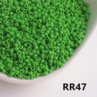 Opaque 8/0 Glass Seed Beads SEED-I013-3mm-RR47-1