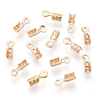 Brass Folding Crimp Ends KK-Q735-75G-1
