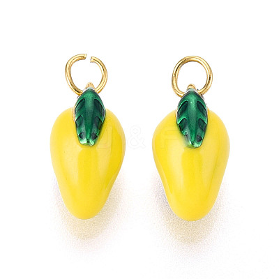 304 Stainless Steel Enamel Pendants STAS-T069-50-1