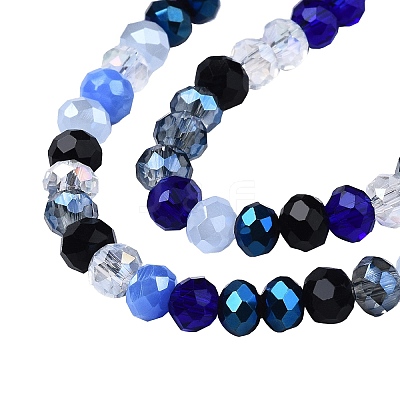 Electroplate Glass Beads Strands EGLA-SZ0001-32H-1