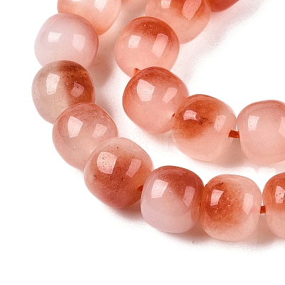 Dyed Natural White Jade Beads Strands G-T138-D11-1