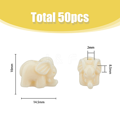50Pcs Synthetic Coral Beads CORA-HY0001-01-1