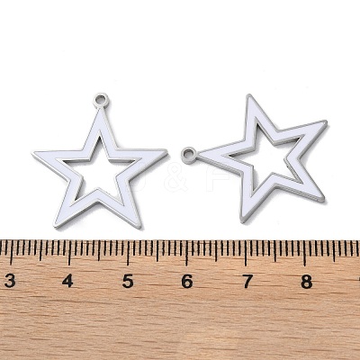 304 Stainless Steel Pendants STAS-C083-15P-02-1