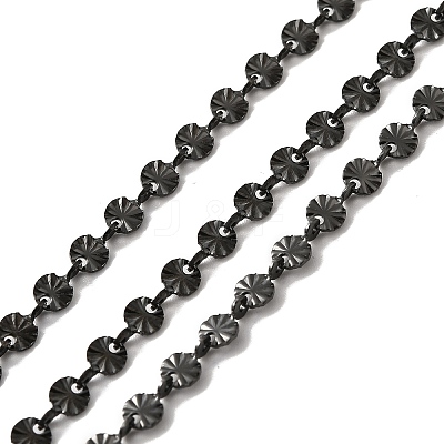 304 Stainless Steel Flower Link Chains STAS-B041-08EB-1