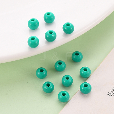 Opaque Acrylic Beads X-MACR-S370-C6mm-S036-1