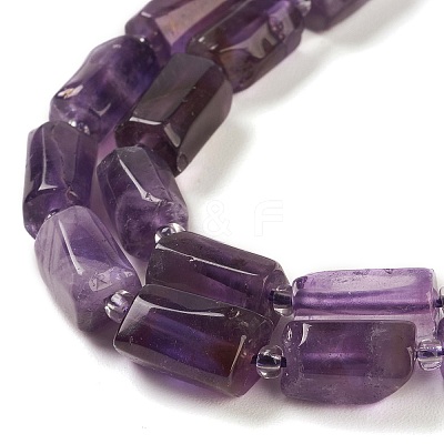 Natural Amethyst Beads Strands G-M403-B23-1
