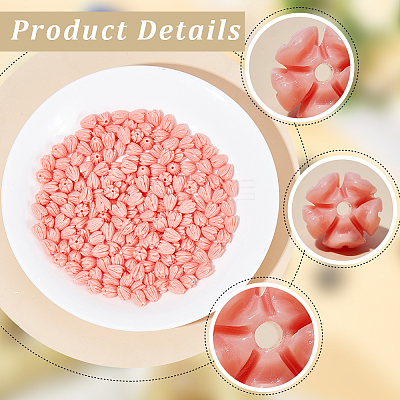 200Pcs Dyed Synthetic Coral Beads CORA-SP0001-22B-1