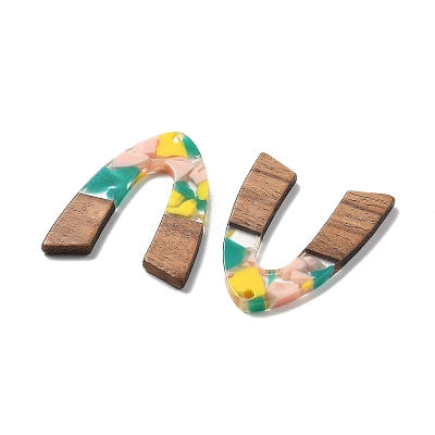 Resin and Walnut Pendants FIND-R051-11F-1
