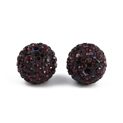 Grade A Rhinestone Pave Disco Ball Beads RB-Q104-1-1