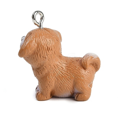 Cute Opaque Resin Pendants RESI-R458-05D-1