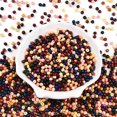 Opaque Colours Glass Seed Beads SEED-N007-19D-1
