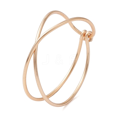 Copper Wire Wrapped Finger Rings RJEW-JR00737-1