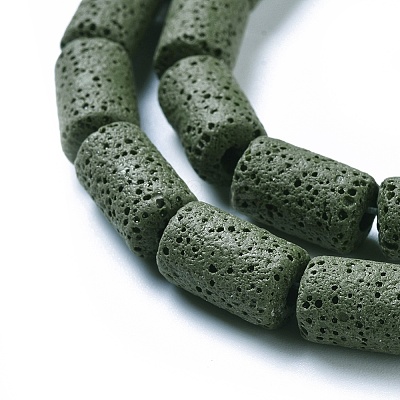Natural Lava Rock Beads Strands G450-B09-1