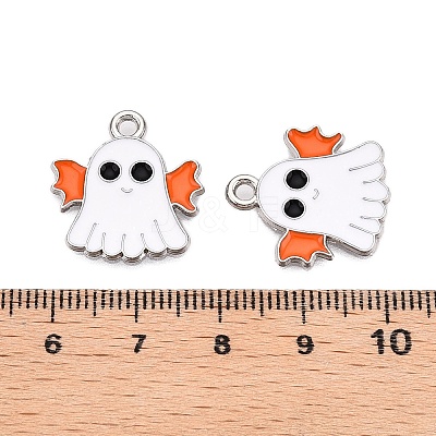 Halloween Theme Alloy Enamel Pendants ENAM-T020-08G-1